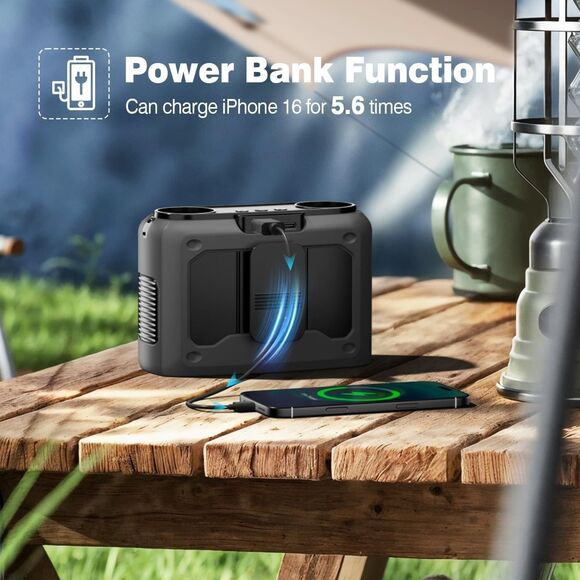 4-in-1 Portable Waist Personal Rechargeable Fan 20000mAh Powerful Dual-Motor - Picture 7 of 16